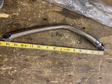 Turbo Oil Return Line Braided SS Chrome Ends Hot Rod Truck Tractor Mack Peterbui