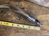 Turbo Oil Return Line Braided SS Chrome Ends Hot Rod Truck Tractor Mack Peterbui
