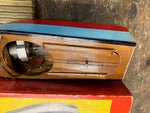 Vtg Aristo Craft Wood Boat Model Battery Powered Japan Orig box 9 1/2" Speedster
