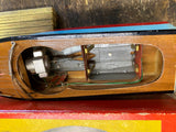 Vtg Aristo Craft Wood Boat Model Battery Powered Japan Orig box 9 1/2" Speedster