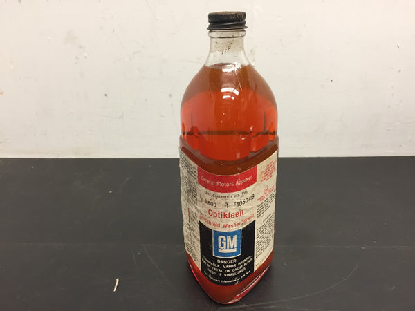 vtg OEM chevy gm optikleen washer fluid glass bottle full Oil can Chev –  cyclewarehouse.online