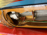 Vtg Aristo Craft Wood Boat Model Battery Powered Japan Orig box 9 1/2" Speedster