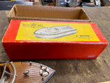 Vtg Aristo Craft Wood Boat Model Battery Powered Japan Orig box 9 1/2" Speedster