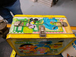 1976 Sesame Street Lunchbox Thermos Vintage TV Show Big Bird Ernie Bert Aladdin
