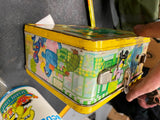 1976 Sesame Street Lunchbox Thermos Vintage TV Show Big Bird Ernie Bert Aladdin