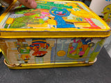 1976 Sesame Street Lunchbox Thermos Vintage TV Show Big Bird Ernie Bert Aladdin