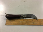 Vtg Mklein & Sons e Chicago made in USA folding knife Hawkbill lineman electrica