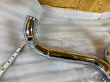 2 into 1 Chrome Ground pounder Exhaust Pipe Harley Touring Bagger 2007^ FLH Glid