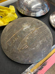 Vtg Hubcap Chevy sedan 1930's Auto Truck Parts Baby Moon 10" Service station wal