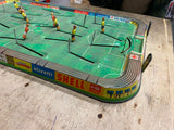 Vtg Soccer Game Tin Litho OIL GAS VW Technofix Parker Germany Great Graphics!