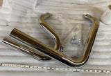 2 1/4 Upsweep Drag Pipes Harley Softail Heritage Fatboy 1986-2006 Chopper Twin C