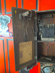 Antique Wall Phone Western Electric Candlestick Hand Crank OAK BOX 1900s Telepho