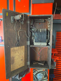 Antique Wall Phone Western Electric Candlestick Hand Crank OAK BOX 1900s Telepho
