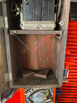 Antique Wall Phone Western Electric Candlestick Hand Crank OAK BOX 1900s Telepho
