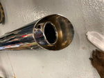 2 into 1 Big Dog Chopper Motorcycle Harley Custom Kerker Exhaust Pipe Softail Ne