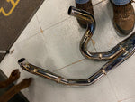 2 into 1 Big Dog Chopper Motorcycle Harley Custom Kerker Exhaust Pipe Softail Ne