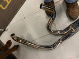 2 into 1 Big Dog Chopper Motorcycle Harley Custom Kerker Exhaust Pipe Softail Ne