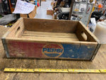 1978 Pepsi Cola Soda Pop Box Crate Vtg Wood Logo Advertising Decor