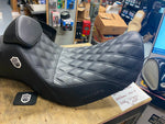 Saddleman SDC Step Seat Up Harley Dyna 2006^ Pro Series FXD Gripper Gelcore FXDB