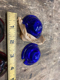NOS Vtg Glass Bullet Light Lens Harley Willys Auto Panhead Chopper Turn Signal