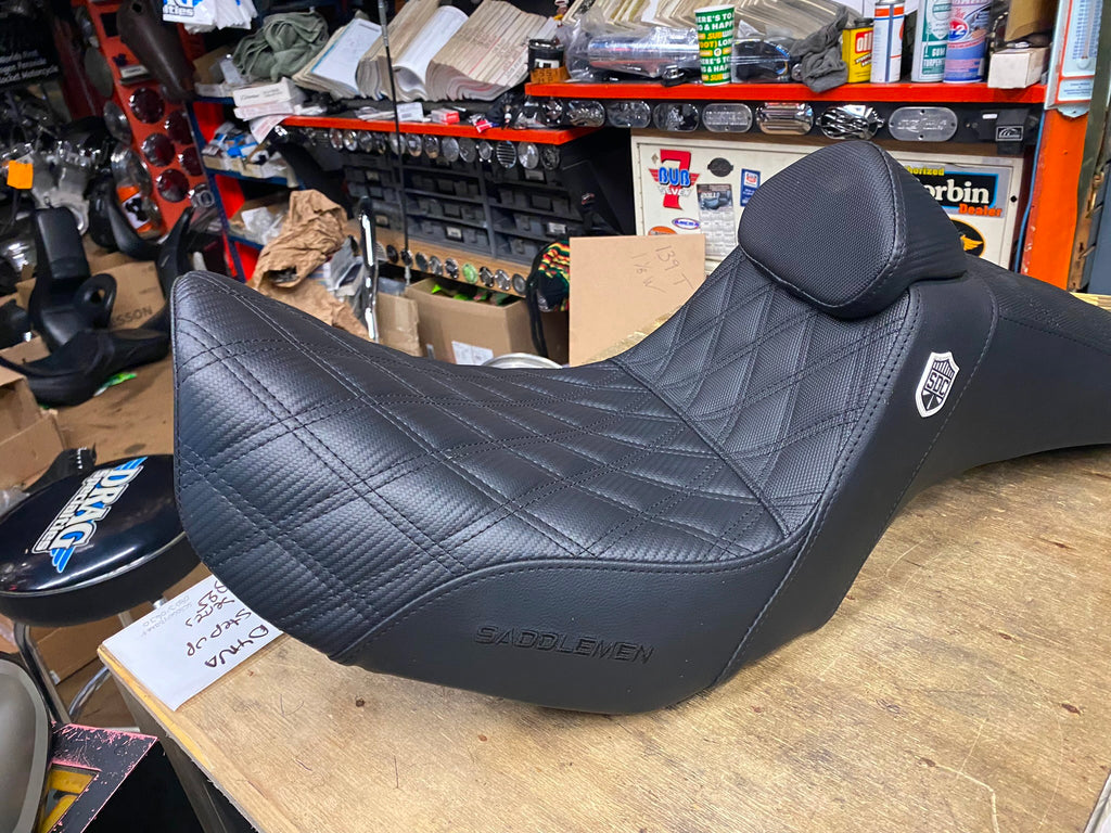 Sdc Step Frame Saddleman SDC Step Seat Up Harley Dyna 2006^ Pro Series FXD Gripper Ge ...