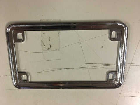 motorcycle License plate Frame Chrome Harley Honda VTX Shadow Sportster Touring