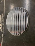 Billet Chrome Ribbed Derby clutch cover Harley Ironhorse 1970-1998 3 bolt Custom