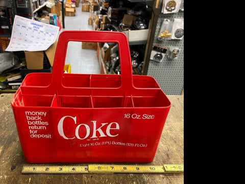Vtg Coke Coca Cola Plastic Soda Pop Cola Carrier Crate Box Old Advertising Bottl