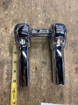 5" Handlebar Risers Chopper Harley Top Clamps Softail Dyna FXR Chrome Custom FX