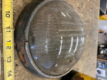 Vtg Pr GUIDE TILT RAY HEADLAMP Headlight Light Auto Truck Glass Lens Ring Antiqu