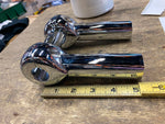 5" Handlebar Risers Chopper Harley Top Clamps Softail Dyna FXR Chrome Custom FX