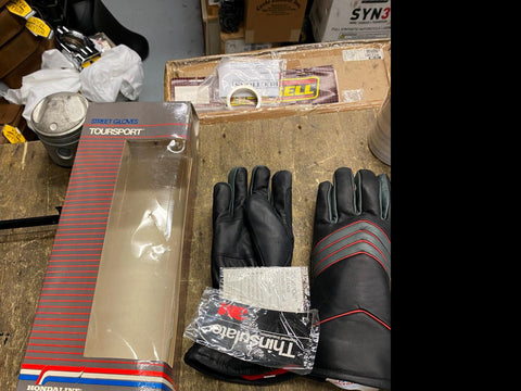 Vtg Hondaline Motorcycle Riding Gloves NIB OEM gold wing CB Clothing Small Facto