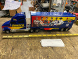 2004 Sunoco Race Car Hauler Collectible Truck  w race Car Toolbox battery 11