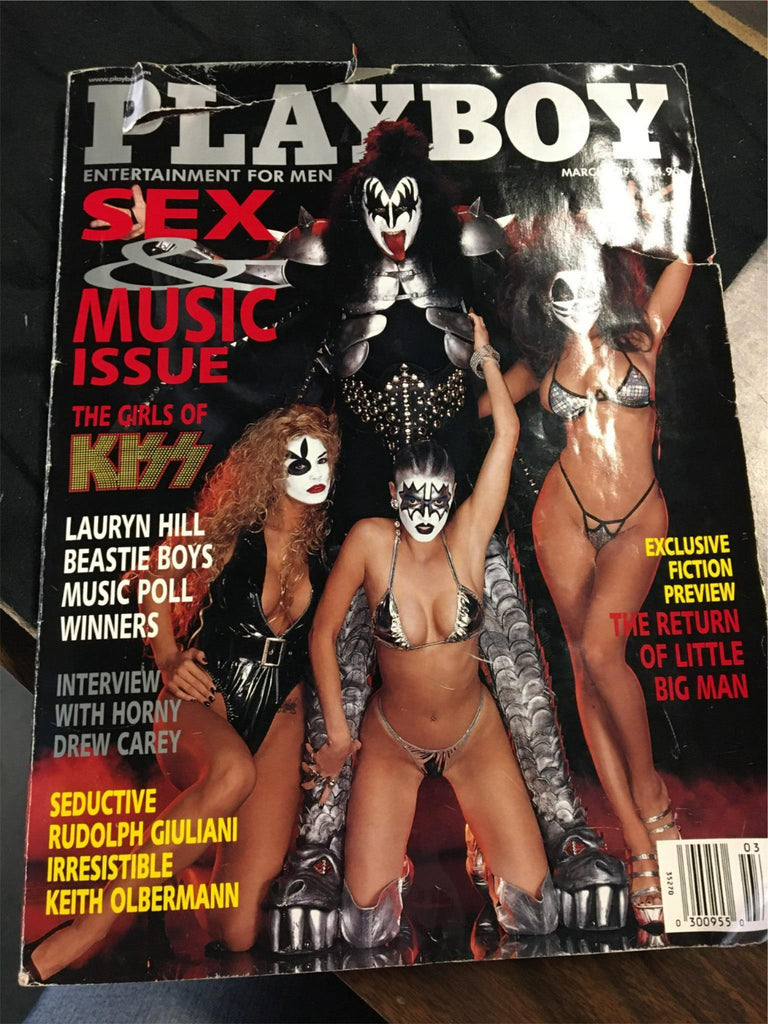 Playboy Magazine March 1999 Gene Simmons & KISS Girls Cover w 