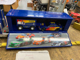 2004 Sunoco Race Car Hauler Collectible Truck  w race Car Toolbox battery 11