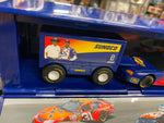 2004 Sunoco Race Car Hauler Collectible Truck  w race Car Toolbox battery 11