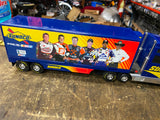 2004 Sunoco Race Car Hauler Collectible Truck  w race Car Toolbox battery 11