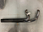 2 into 1 Header Exhaust Pipe Harley Softail chopper Custom  Adj Baffel