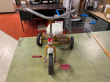 vtg 1950s AMF Junior Double step children's tricycle sunburst yellow