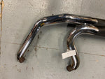 2 into 1 Header Exhaust Pipe Harley Softail chopper Custom  Adj Baffel