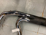 2 into 1 Header Exhaust Pipe Harley Softail chopper Custom  Adj Baffel