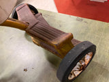 vtg 1950s AMF Junior Double step children's tricycle sunburst yellow