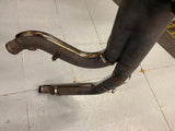 2 into 1 Header Exhaust Pipe Harley Softail chopper Custom  Adj Baffel