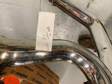 2 into 1 Header Exhaust Pipe Harley Softail chopper Custom  Adj Baffel