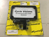 Cycle Visions Harley side mount license plate holder w light black L/P-08^ Dyna