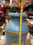 1950's 24" Metal Milk Dairy Jug Container Can Eagle USA America Constitution VTG