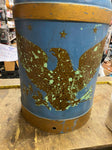 1950's 24" Metal Milk Dairy Jug Container Can Eagle USA America Constitution VTG