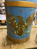 1950's 24" Metal Milk Dairy Jug Container Can Eagle USA America Constitution VTG