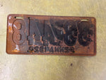 vtg antique 1920 Pennsylvania license plate 33-448 Ford Chevy Dodge