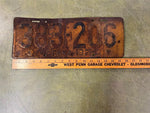 vtg antique 1921 Pennsylvania license plate 383-206 Ford Chevy Dodge
